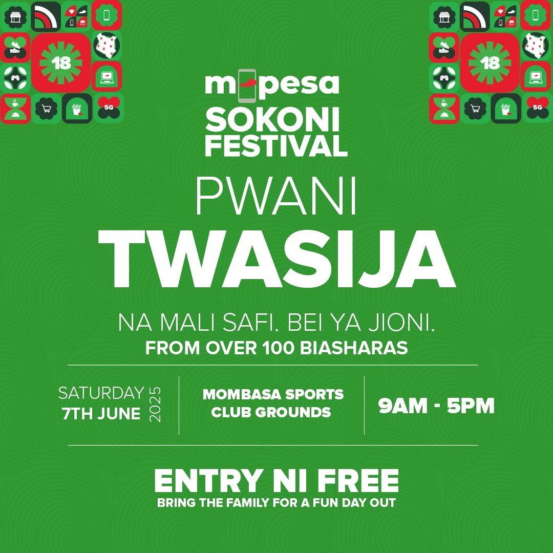 Giving_Facts's tweet photo. #mpesasokonifest #saffire
#MPESASokoniFestival #Trend1 #MombasaDeals #ShoppingFestival
🎉 HUGE NEWS! 🎉
M-PESA Sokoni Festival X Trend1 is here! Celebrate M-PESA’s 18th birthday with 150+ vendors offering insane discounts on smartphones, electronics, fashion & more!
🗓️ June 7 |.. https://t.co/fwlhTCraif