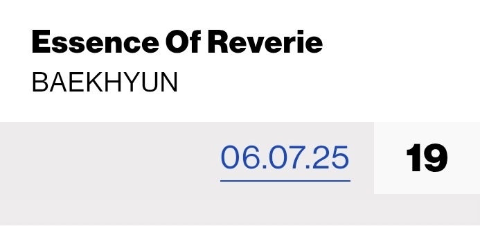 US EXO-L UNION (@usexolunion) on Twitter photo "Essence of Reverie" By #BAEKHYUN debut on #19 Billboard's Independet Albums Charts!! <a href="/BAEKHYUN_INB100/">BAEKHYUN_official</a> "Essence of Reverie" By #BAEKHYUN debut on #19 Billboard's Independet Albums Charts!! <a href="/BAEKHYUN_INB100/">BAEKHYUN_official</a>