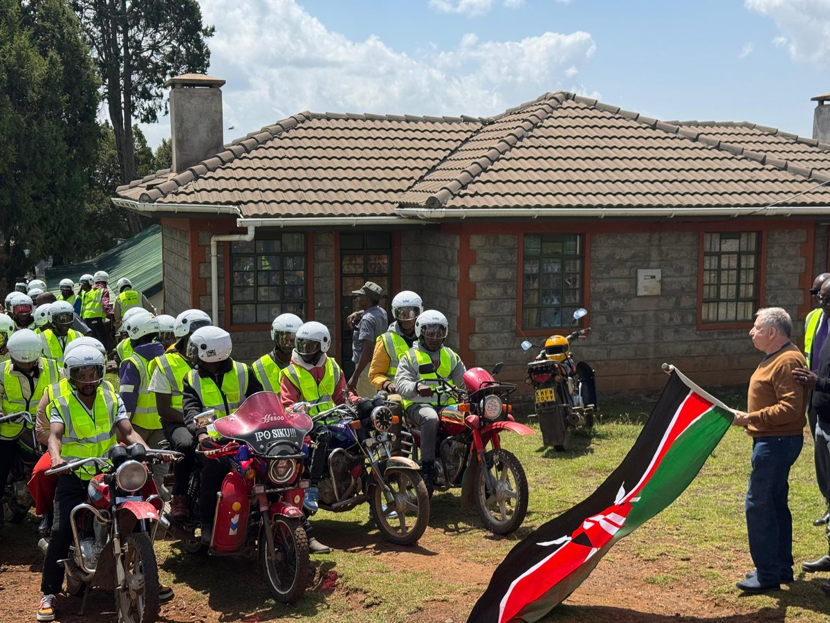 Jambo! Pleased to join today’s launch of the Boda Boda Road Safety campaign in #Kenya—driving forward practical solutions to protect lives and improve #roadsafety for local riders and passengers. Road traffic deaths are preventable. Let’s act now. 🛵🇰🇪