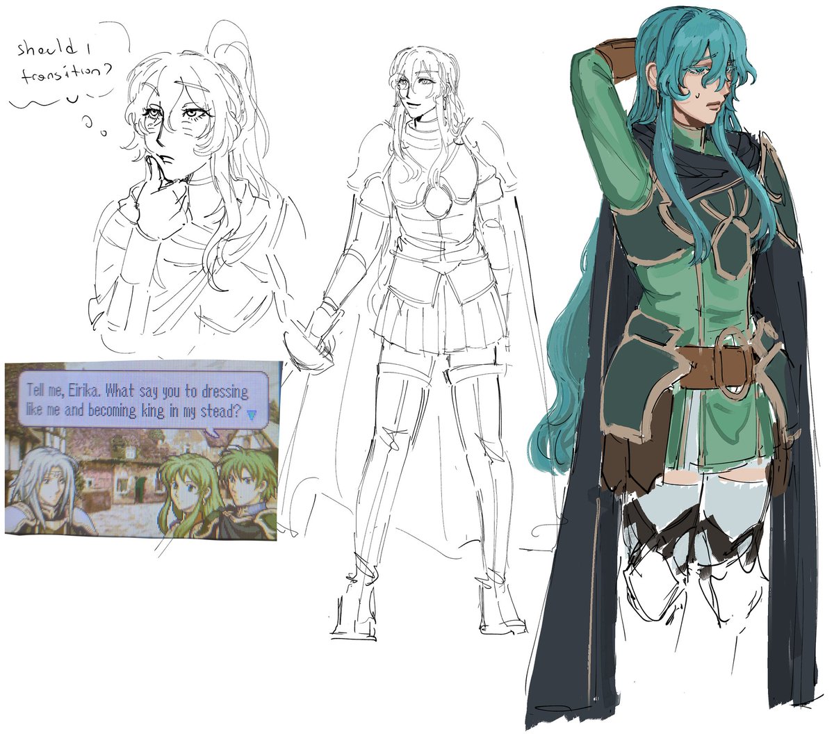B4DC84_'s tweet image. I've been playing fire emblem the sacred stones (very slowly) and i love eirika a normal amount