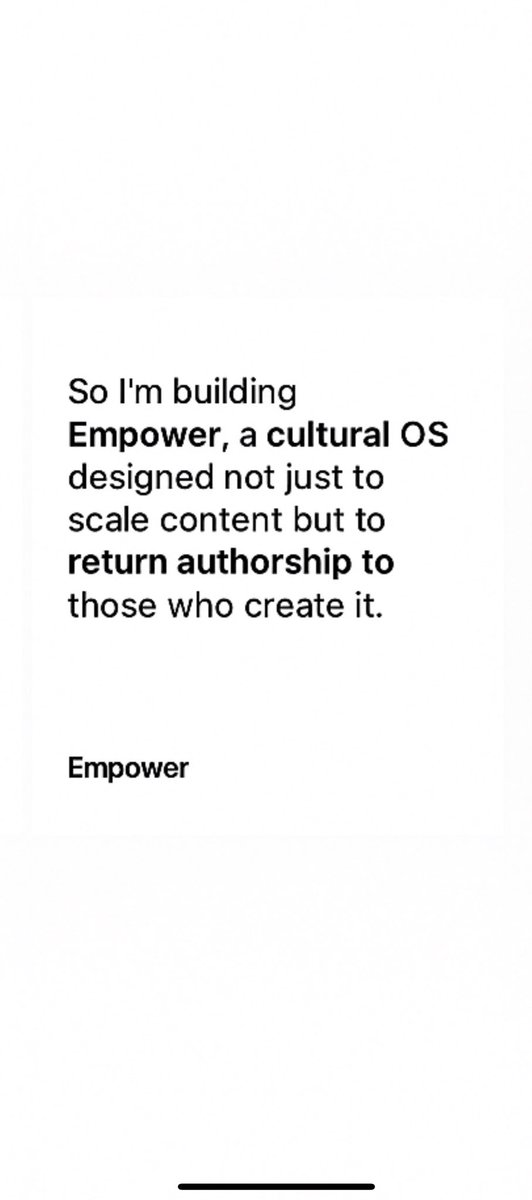 ChrystianWoods's tweet image. If this sparked something 

🧵 Read the latest essay

💌 Subscribe at substack.com/@chrystianwood…

🤝 Let’s co-author the next internet layer

#Web3 #OwnershipEconomy #NarrativeProtocol #BlackTech #CultureOS #ForTheDreamers