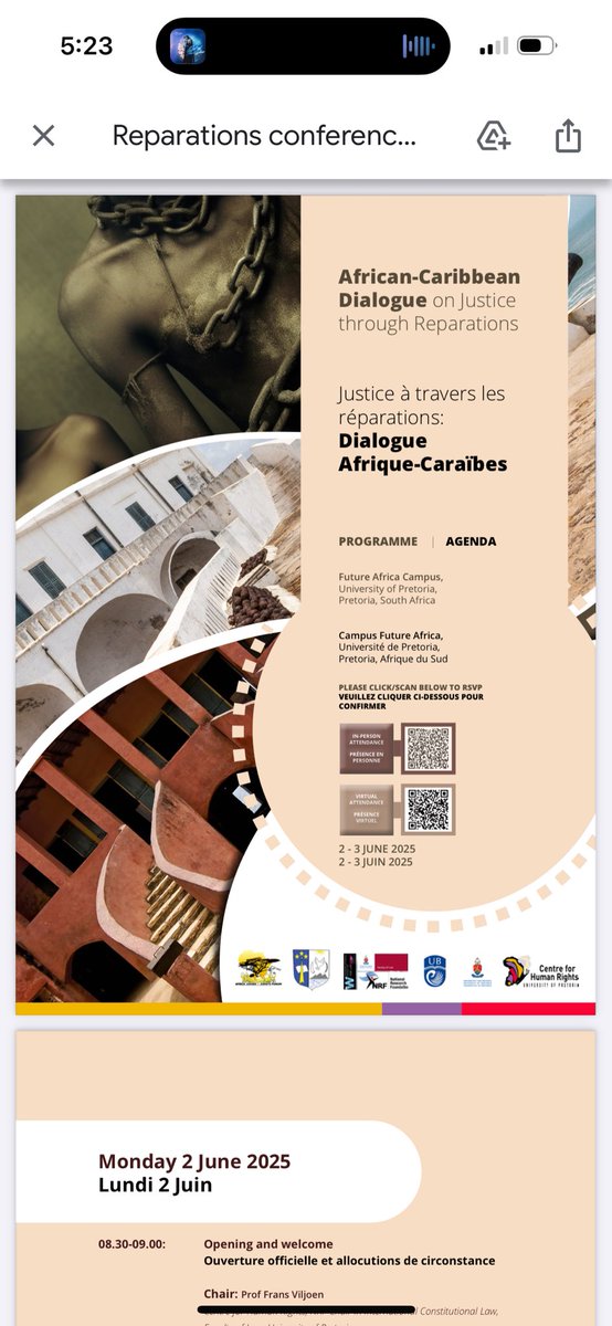 Michael Addaney, PhD (@dr_adney) on Twitter photo Later today, I’ll argue for Climate Reparations to replace Climate Aid as a tool for building resilience and low carbon development in Africa at the African-Caribbean Dialogue on Justice through Reparations at UP - Future Africa.
<a href="/CHR_HumanRights/">CentreForHumanRights</a> <a href="/AfricanJurists/">Africa Judges & Jurists Forum</a> <a href="/University_Bah/">University of The Bahamas</a> Later today, I’ll argue for Climate Reparations to replace Climate Aid as a tool for building resilience and low carbon development in Africa at the African-Caribbean Dialogue on Justice through Reparations at UP - Future Africa.
<a href="/CHR_HumanRights/">CentreForHumanRights</a> <a href="/AfricanJurists/">Africa Judges & Jurists Forum</a> <a href="/University_Bah/">University of The Bahamas</a>