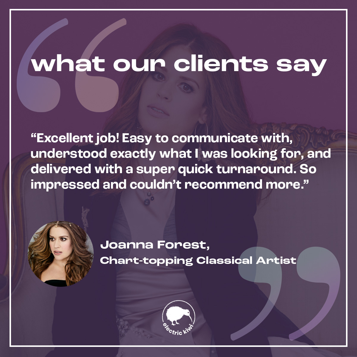 Huge thanks to <a href="/joannaforest/">Joanna Forest</a> for the very kind words! 🙏💜