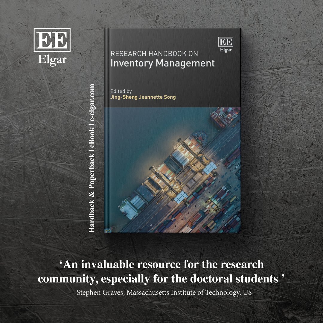 Elgar Business (@elgar_business) on Twitter photo Research Handbook on Inventory Management
Jing-Sheng Jeannette Song <a href="/DukeFuqua/">Duke Fuqua</a>
Details tinyurl.com/mrxdstwh
Read a sample chapter: Lost-sales inventory systems doi.org/10.4337/978180…
#InventoryManagement #SupplyChain #Logistics Research Handbook on Inventory Management
Jing-Sheng Jeannette Song <a href="/DukeFuqua/">Duke Fuqua</a>
Details tinyurl.com/mrxdstwh
Read a sample chapter: Lost-sales inventory systems doi.org/10.4337/978180…
#InventoryManagement #SupplyChain #Logistics