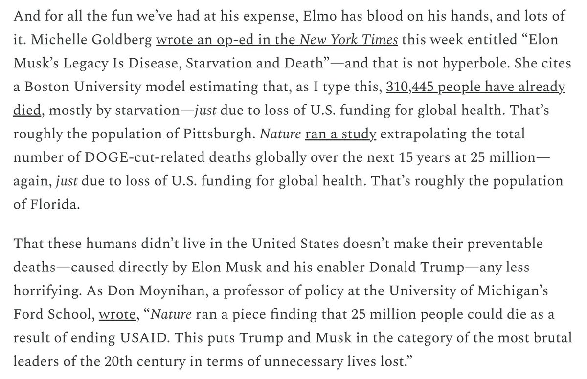 Elon has blood on his hands, and lots of it.
gregolear.substack.com/p/sleazebag-wa…