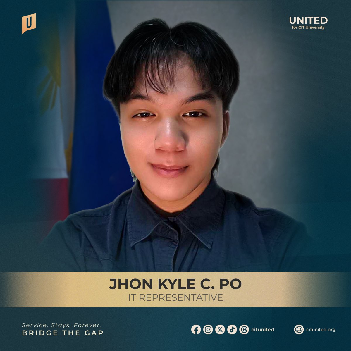 citunited's tweet photo. 𝐓𝐞𝐜𝐡𝐧𝐨𝐥𝐨𝐠𝐢𝐚𝐧𝐬, 𝐦𝐞𝐞𝐭 𝐔𝐍𝐈𝐓𝐄𝐃’𝐬 𝐫𝐮𝐧𝐧𝐢𝐧𝐠 𝐜𝐚𝐧𝐝𝐢𝐝𝐚𝐭𝐞𝐬 𝐟𝐨𝐫 𝐈𝐓 𝐑𝐞𝐩𝐫𝐞𝐬𝐞𝐧𝐭𝐚𝐭𝐢𝐯𝐞𝐬!

💙 𝐍𝐧𝐲𝐥 𝐉𝐚𝐤𝐞 𝐆. 𝐑𝐚𝐲𝐨𝐬
💙 𝐉𝐡𝐨𝐧 𝐊𝐲𝐥𝐞 𝐂. 𝐏𝐨
💙 𝐋𝐮𝐭𝐡𝐞𝐫 𝐃𝐞𝐫𝐫𝐢𝐜𝐤 𝐄. 𝐃𝐢𝐫𝐚 https://t.co/M9kvF88Jge