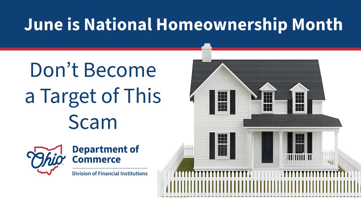 June is #NationalHomeownershipMonth, a perfect time to celebrate the dream of owning a home. But with rising foreclosure scams, staying informed is more important than ever. Stay protected with these tips 🏠👇 💙 #ForeclosureScams bit.ly/4fJF3Ey