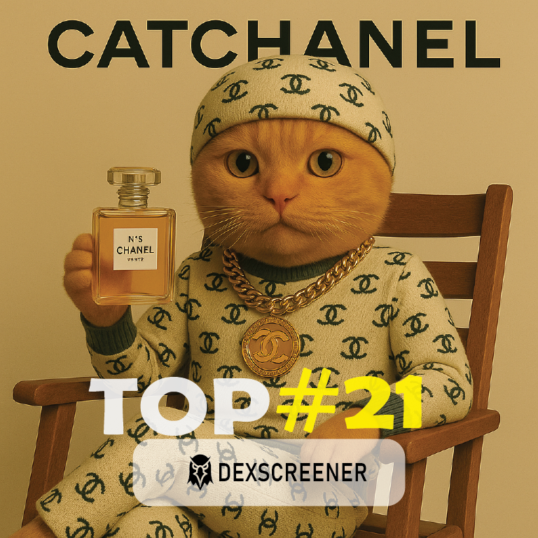 catchanel_meme's tweet photo. 🚨 $CATCHANEL  is making waves! Climbing to TOP #21 on Solana!
https://t.co/9KmPNgncnM https://t.co/xjcWzfTokk