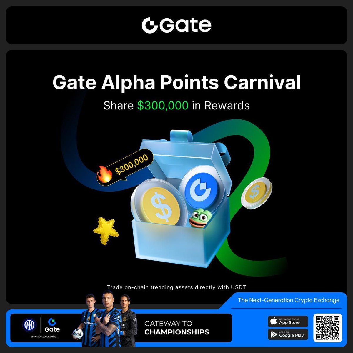 Shinyethdot's tweet image. 🚀 Welcome to the Alpha Era!

🎉 The @GateioAlpha Points Carnival is officially LIVE!

💰 Dive into a $300,000 reward pool with tasks, trades, invites &amp;amp; more!

🔓Unlock mystery token boxes.
🗓️ May 27 – June 15

 Don’t miss it: gate.com/campaigns/1043

#GateAlphaPoint #Airdrop