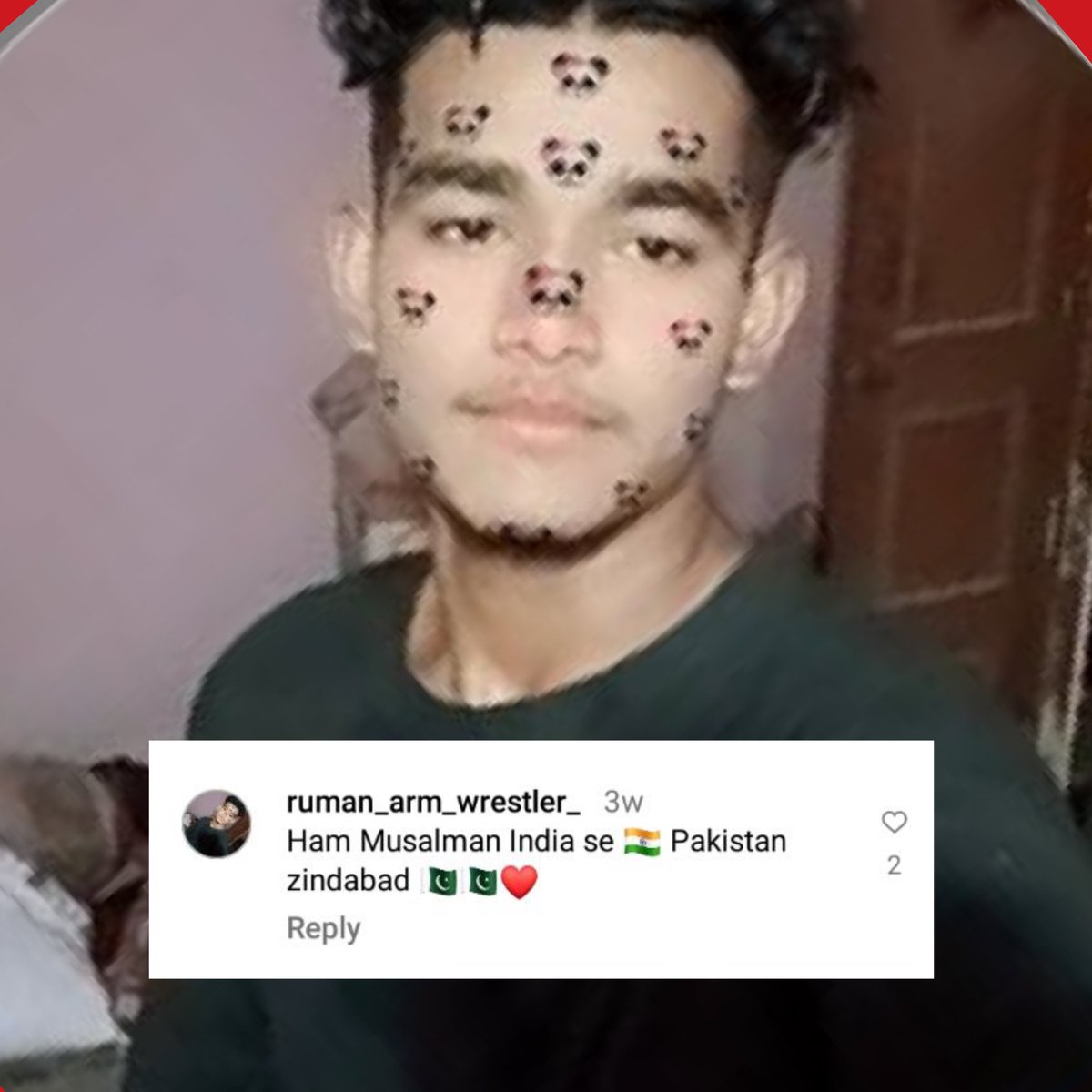 🚨गिरफ्तारी होने तक - Repost करें🚨

देश*द्रोही रुमन खान भारत में रहकर "पाकिस्तान जिंदाबाद" कह रहा है। उसकी देश*विरोधी हरकतें माहौल बिगाड़ रही हैं। यू•पी बहराइच का मामला।😡
<a href="/bahraichpolice/">BAHRAICH POLICE</a> <a href="/Uppolice/">UP POLICE</a>
प्रशासन इस देश*द्रोही को तुरंत गिरफ्तार कर कड़ी कार्यवाही करें!