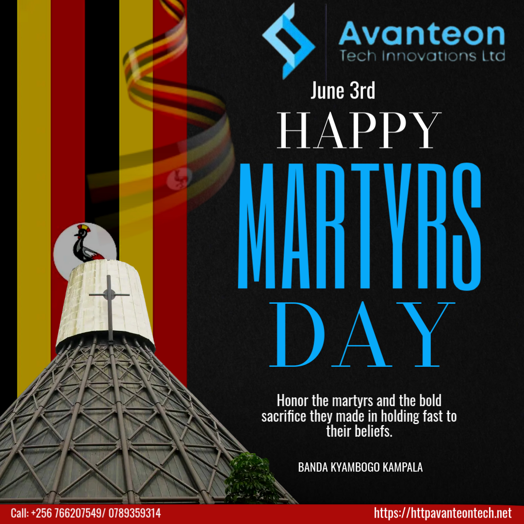 avanteontech's tweet image. June 3rd 🇺🇬
We remember the martyrs.
#MartyrsDay #Uganda #AvanteonTech