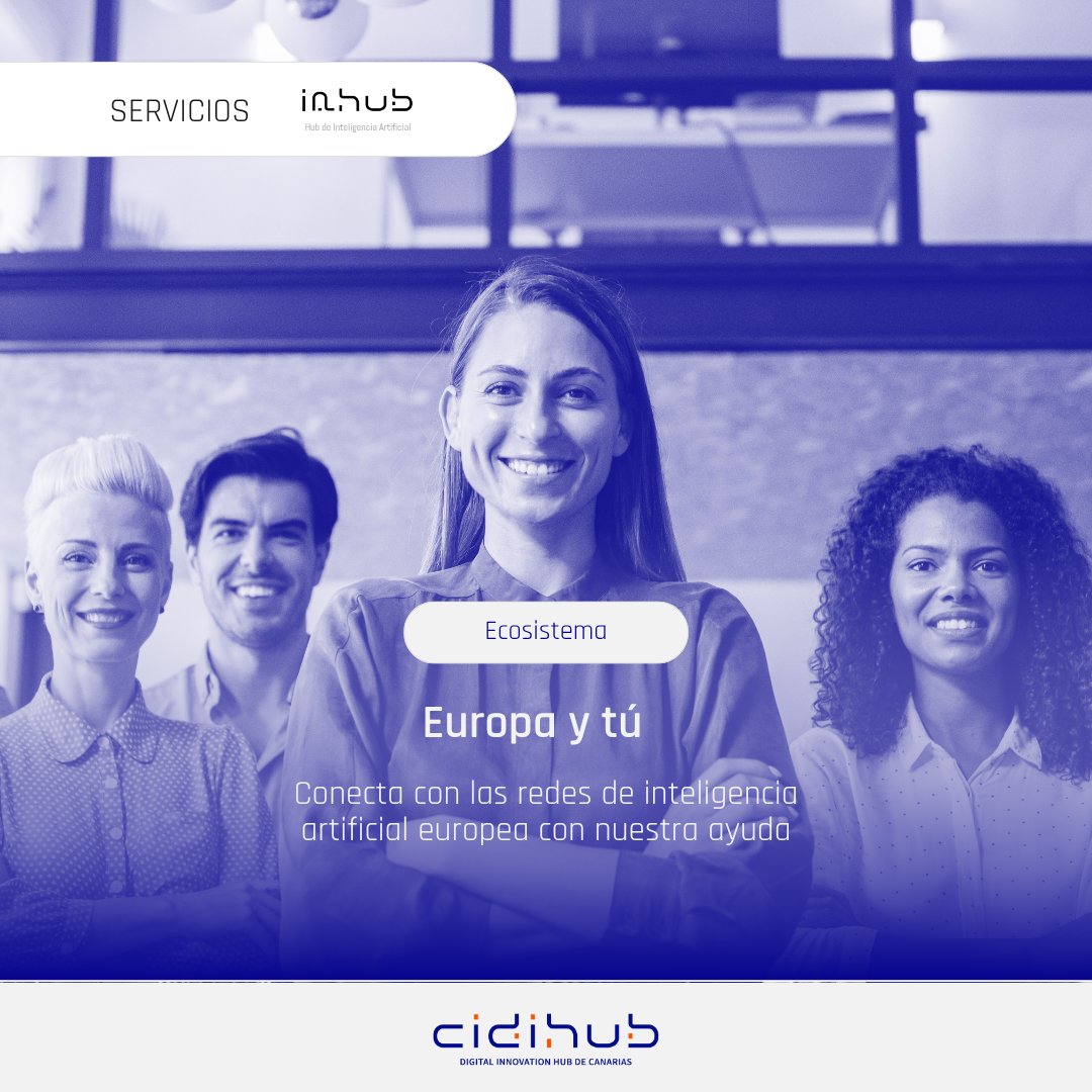 🤝 Codo con codo. 

🇪🇺 IAHUB te conecta con el ecosistema europeo de inteligencia artificial mediante la participación en redes, la cooperación con clústeres o la transferencia de conocimiento y experiencias.

✅ Conecta ya con IAHUB.

🔗 cidihub.org/iahub/

#CIDIHUBCanarias