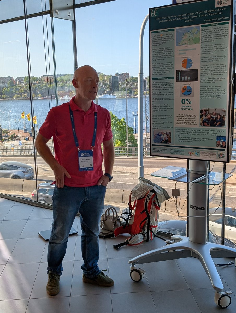 Cathal O'Donnell (@cathal1972) on Twitter photo Gary Gardiner of <a href="/AmbulanceNAS/">National Ambulance Service 🇮🇪🚑</a> presenting research on point of care blood testing by Letterkenny Pathfinder team at EMS 2025 in Stockholm #ems2025 <a href="/European_EMS/">EMS Europe</a> Gary Gardiner of <a href="/AmbulanceNAS/">National Ambulance Service 🇮🇪🚑</a> presenting research on point of care blood testing by Letterkenny Pathfinder team at EMS 2025 in Stockholm #ems2025 <a href="/European_EMS/">EMS Europe</a>
