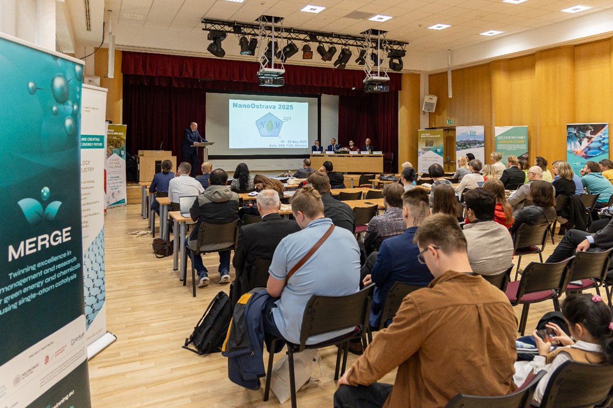 MERGEprojectEU's tweet image. 🎉 NanoOstrava 2025 Conference about #nanoscience and #nanotechnology was held in #Ostrava, in our partner’s @vsbtuo premises!
👉Read about our coordinator's presentation about graphene derivatives for single-atom catalysts merge-twinning.eu/news-events/me….
@VileGroup
@Q_PLANIntl