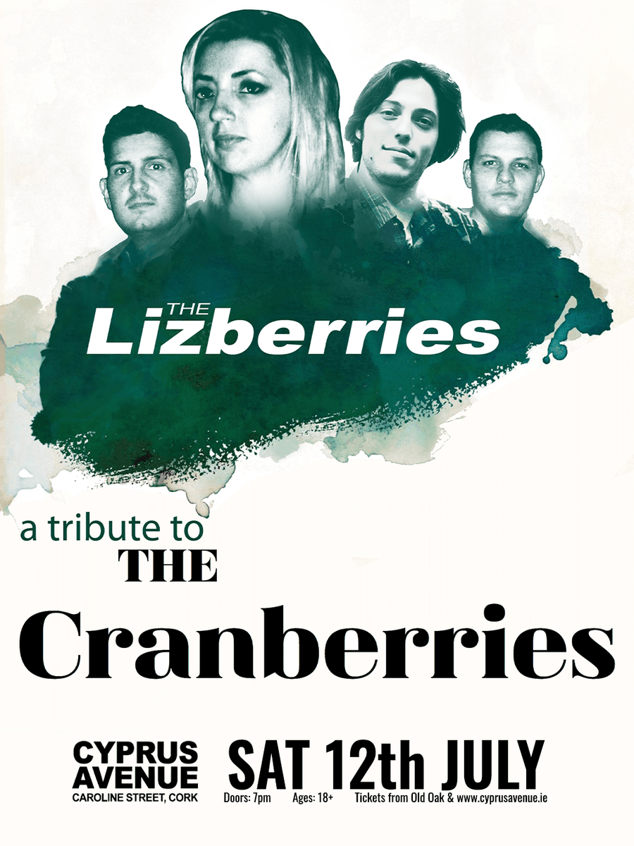 Cyprus Avenue (@cyprusavecork) on Twitter photo Immerse yourself in the timeless music of one of Ireland’s most beloved bands with <a href="/TheLizberries/">The Lizberries</a>, the ultimate Cranberries tribute act. They propose an accurate and thrilling show, which includes: the best hits of the Cranberries, the most popular songs and the latest hits. Immerse yourself in the timeless music of one of Ireland’s most beloved bands with <a href="/TheLizberries/">The Lizberries</a>, the ultimate Cranberries tribute act. They propose an accurate and thrilling show, which includes: the best hits of the Cranberries, the most popular songs and the latest hits.