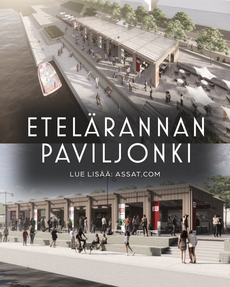 PorinAssat's tweet photo. SuomiAreena ja Porin Ässät yhteistyöhön – etelärantaan nousee kesäksi paviljonki!

SuomiAreena sekä Porin Ässät rakentavat yhteistyössä Porin Etelärantaan paviljongin. Kesäravintola Shotsin viereen rakentuu noin 400 neliöinen katettu tila sekä terassi. Paviljonki nousee Etelärantaan juhannukseksi ja se puretaan kesän lopussa.

SuomiAreenan aikana paviljonki toimii SuomiAreena-paviljonkina ja siellä järjestetään sekä julkista lavaohjelmaa, että lukuisia yksityistilaisuuksia. SuomiAreenan ulkopuolella tila toimii Etelärannan Paviljonkina elävöittäen Etelärantaa tyylikkäänä tilana, joka palvelee kaikkia asiakkaita laajasti. Tiloissa voidaan järjestää myös yksityistilaisuuksia.

Lue lisää:
👉 https://t.co/2Mc8TsgWtc

#Ässät #SuomiAreena @visitpori @SuomiAreena