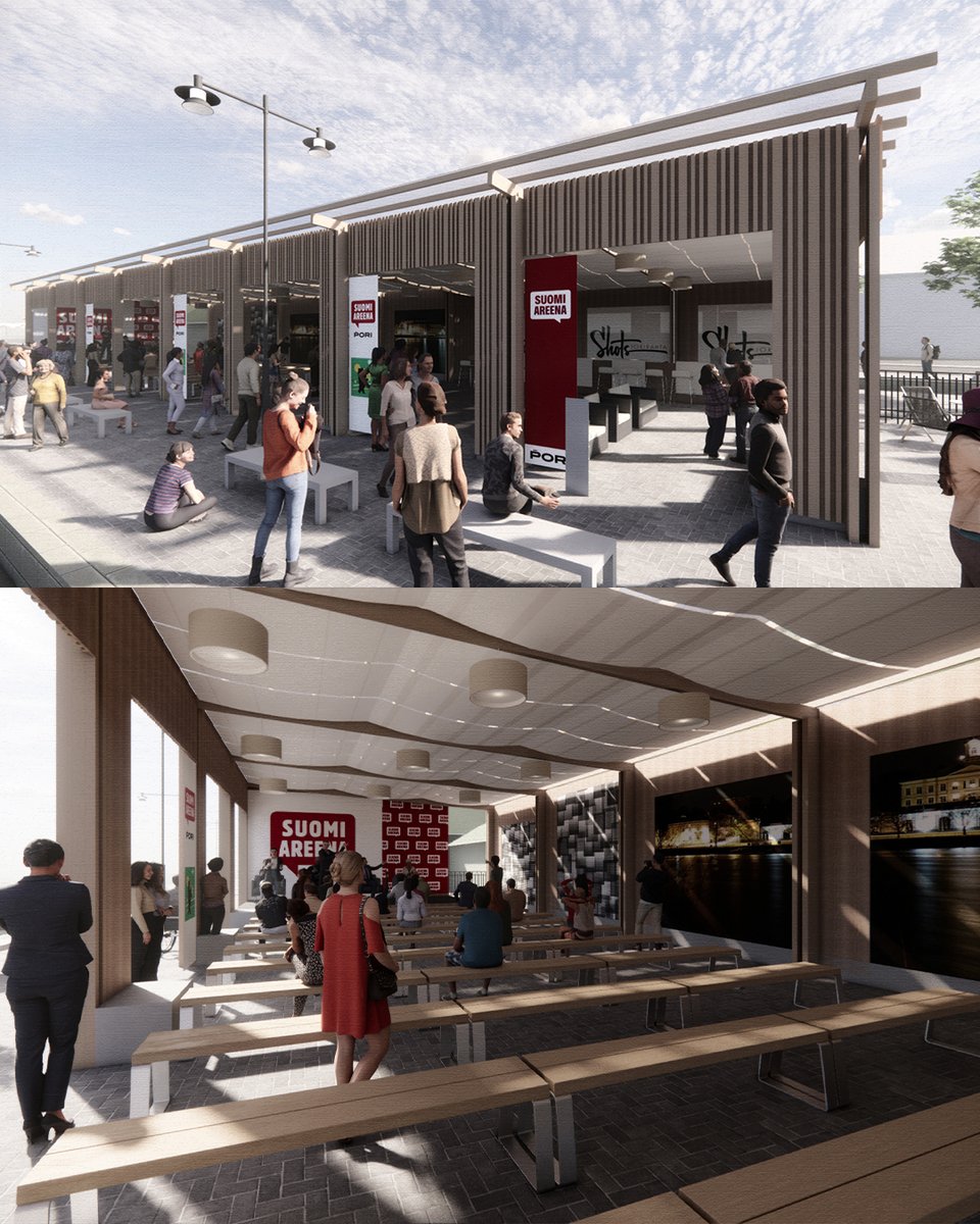 SuomiAreena ja Porin Ässät yhteistyöhön – etelärantaan nousee kesäksi paviljonki!

SuomiAreena sekä Porin Ässät rakentavat yhteistyössä Porin Etelärantaan paviljongin. Kesäravintola Shotsin viereen rakentuu noin 400 neliöinen katettu tila sekä terassi. Paviljonki nousee