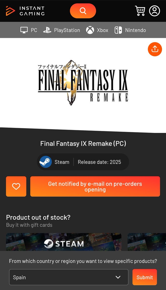 Instant gaming filtrando cosas para este 2025 🤭💯

Square Enix en este Summer Game fest tiene un gran papel jajaja