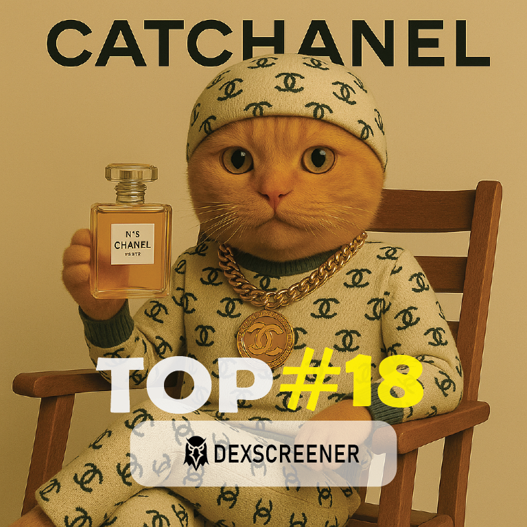 catchanel_meme's tweet photo. $CATCHANEL is now TOP#18 on Solana! Get it now 🚀
https://t.co/9KmPNgncnM https://t.co/p0BP06HUBJ