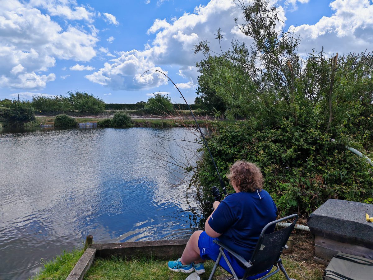 PurestSupport's tweet image. Freddie had a go at fishing yesterday with his support worker Darrel, he even managed to catch a few! 🎣🐟