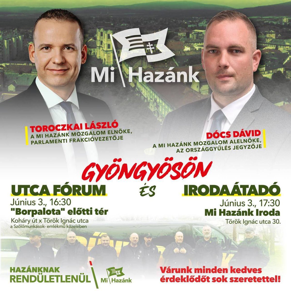 Találkozzunk ma Gyöngyösön!