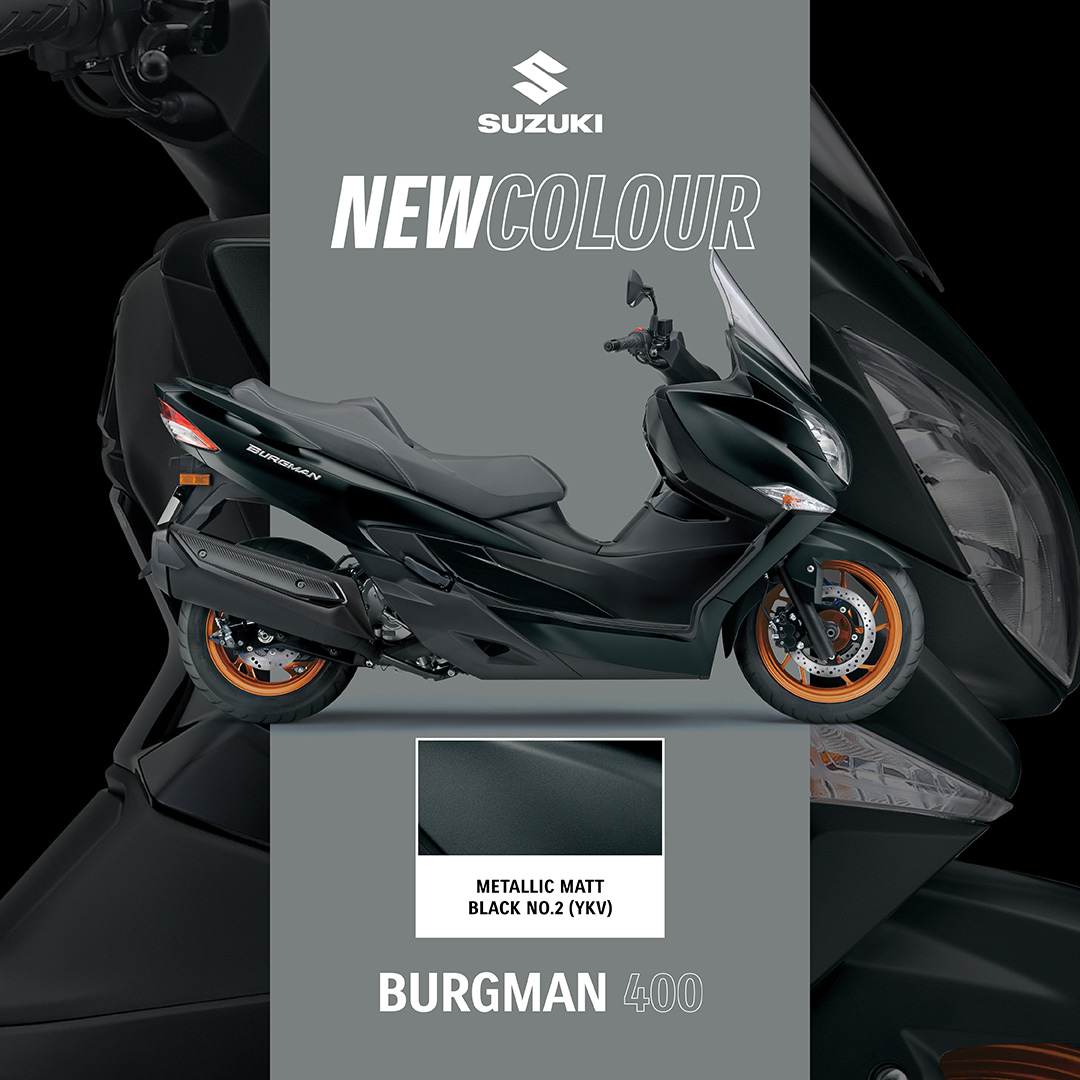 New for the city. 

Updated colours for the ultimate city commuter - Burgman 400. 

#City #NewColour #SuzukiBikes
