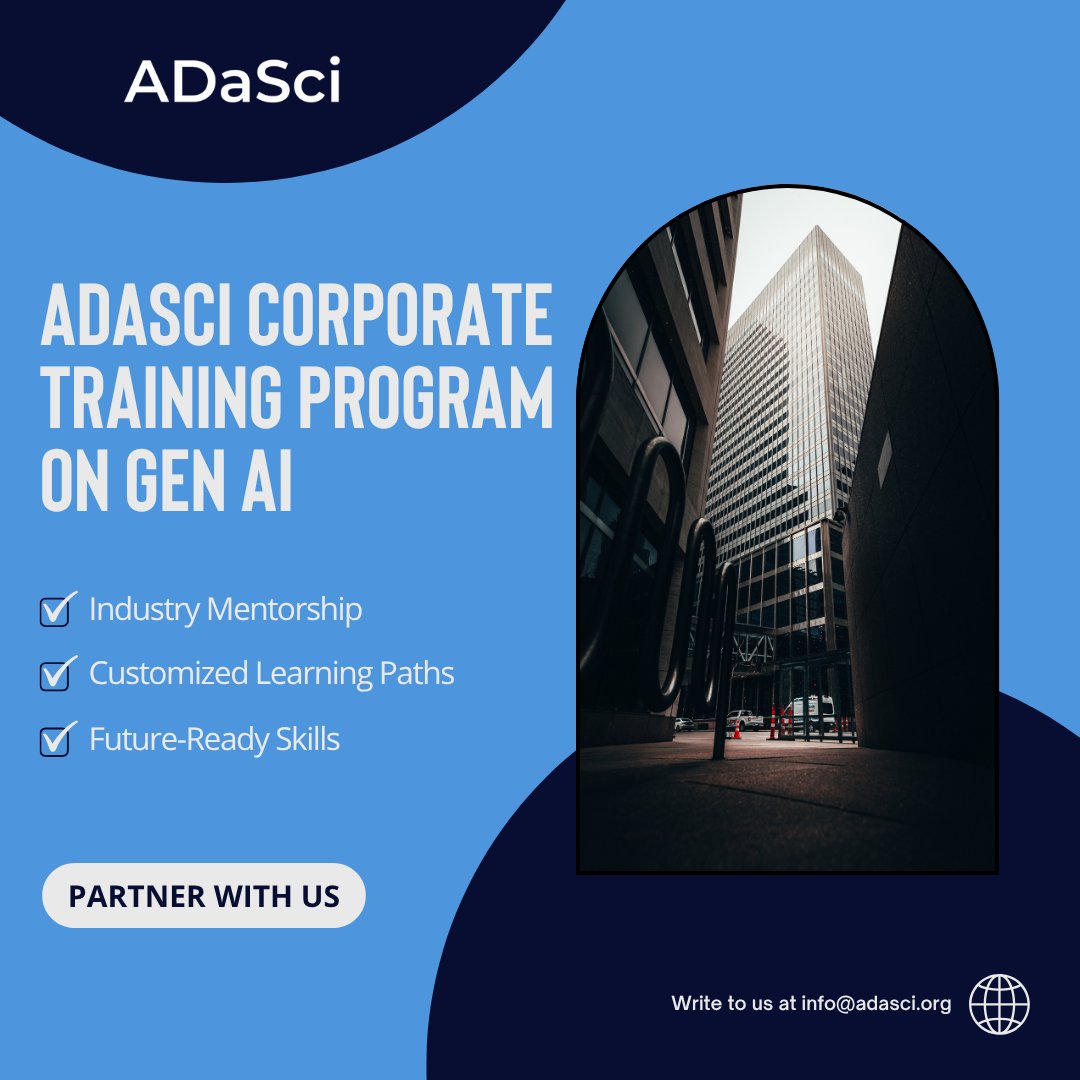 Ready to take your team’s GenAI skills to the next level?

We’ve got you covered—from personalized learning paths to real industry mentorship.

Let’s build future-ready teams, together.

🤝 Partner with us → lnkd.in/g2mpqidi

#GenerativeAI #CorporateTraining #AIUpskilling