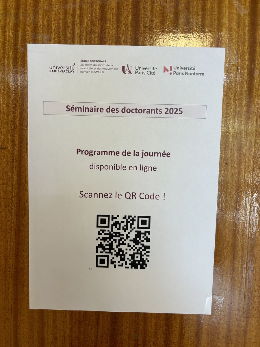 Au séminaire des doctorants de notre Ed 566 ⁦<a href="/univ_paris_cite/">Université Paris Cité</a>⁩ ⁦<a href="/Labo_I3SP/">Institut Sport-Santé</a>⁩ ⁦<a href="/UnivParisSaclay/">Université Paris-Saclay</a>⁩ ⁦<a href="/UParisNanterre/">Université Paris Nanterre</a>⁩ ⁦<a href="/Vrin_Librairie/">Librairie Vrin</a>⁩ ⁦<a href="/SFrPS/">SFPS</a>⁩
