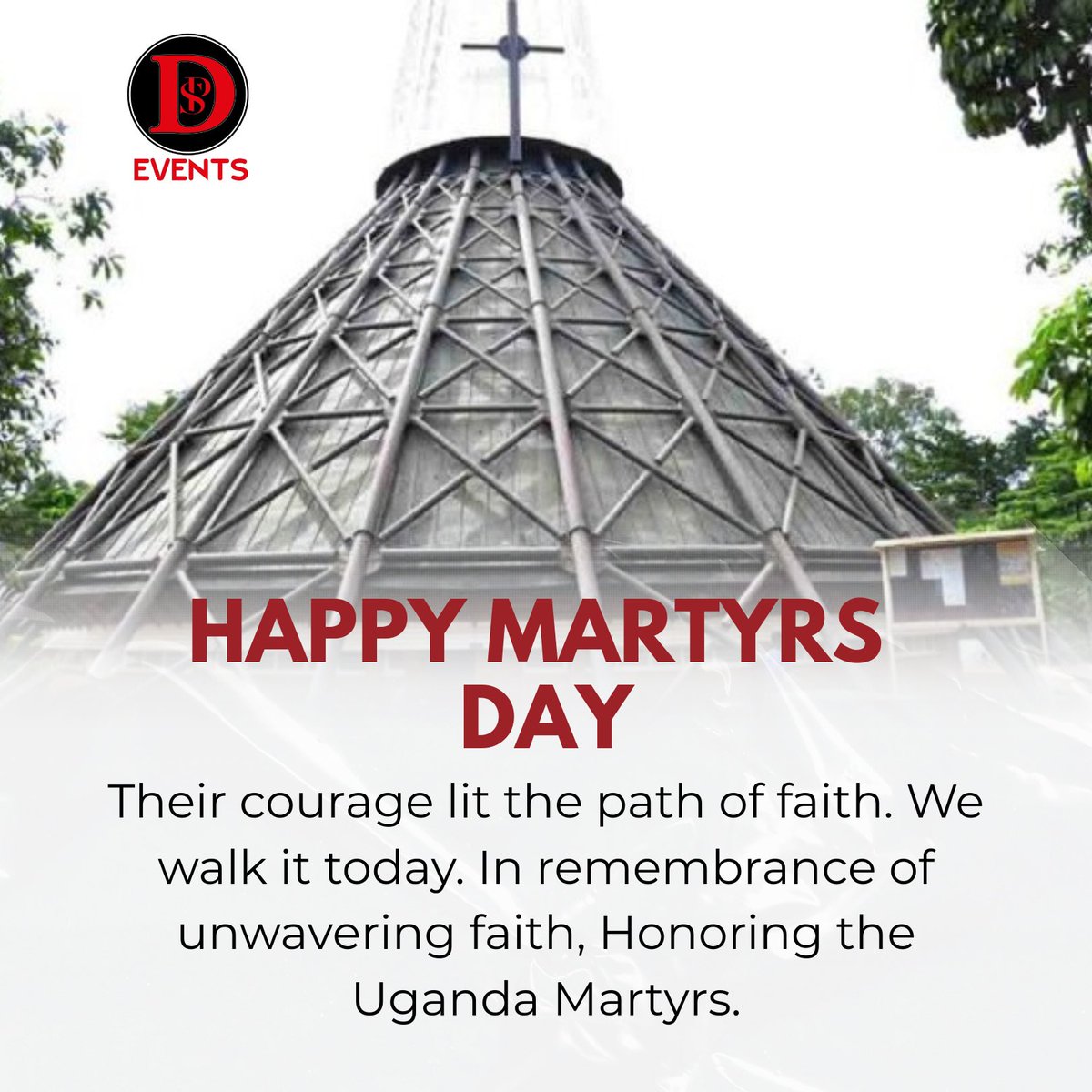 Their courage lit the path of faith. 
We walk it today. In remembrance of unwavering faith, Honoring the Uganda Martyrs.

#MartyrsDay2025 #DSPEvents