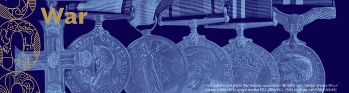 Our third RGS500 theme - War - is NOW LIVE   

From the RGS Penrith Library, to our Roll of Honour, the memory of war - from the 17th century English Civil War to the Second World War (300 years later) - lives on in our school today.👇 
rgs.newcastle.sch.uk/500th/war 

#RGS500 #WeAreRGS