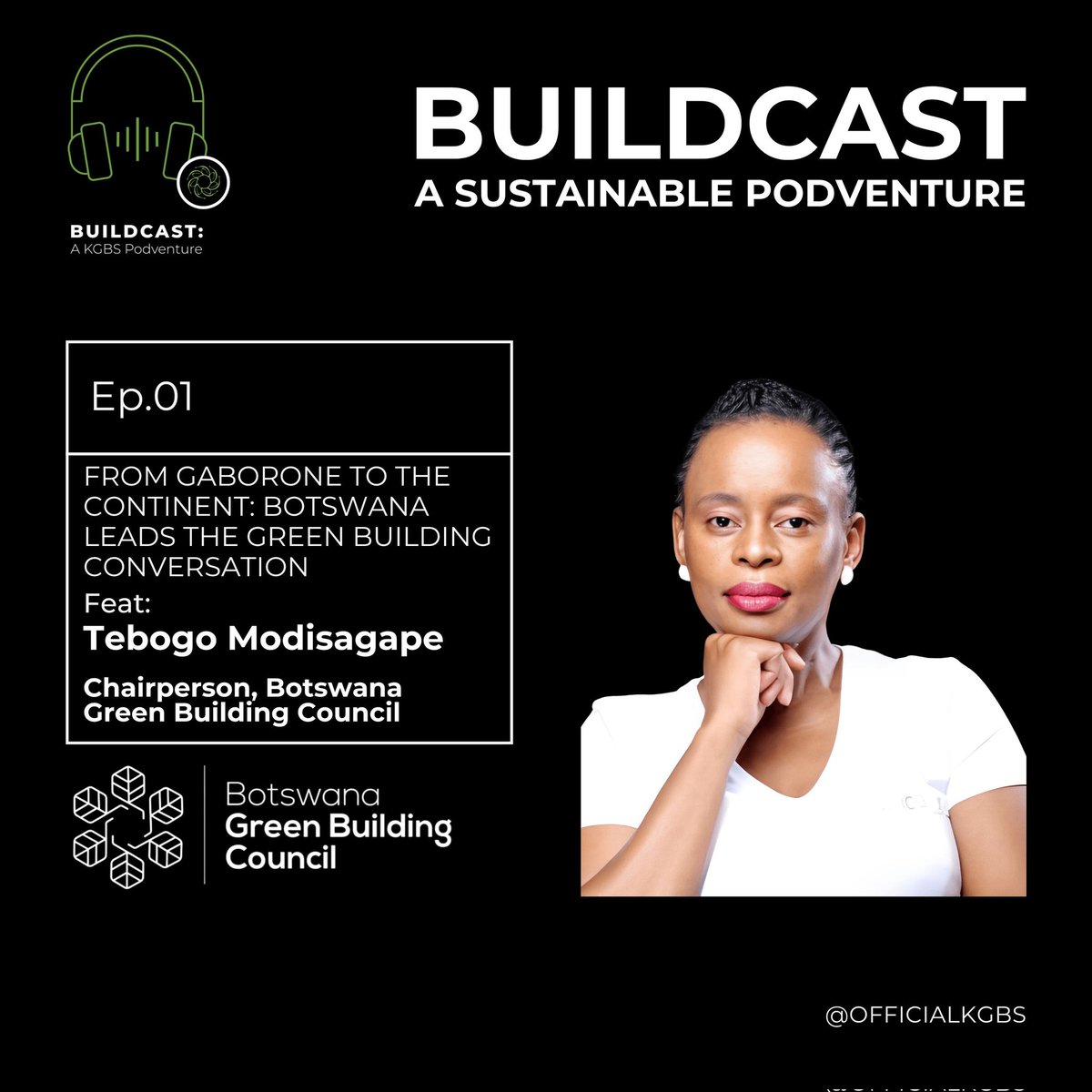 Buildcast is back! Season 3, Episode 1 is now streaming.

We head to 🇧🇼 Botswana to speak with Tebogo ‘Tebby’ Modisagape, Chairperson of @botswanagbc, ahead of the Africa Green Building Summit 2025.

🎧 Listen on Spotify:
👉 open.spotify.com/episode/6biieT…