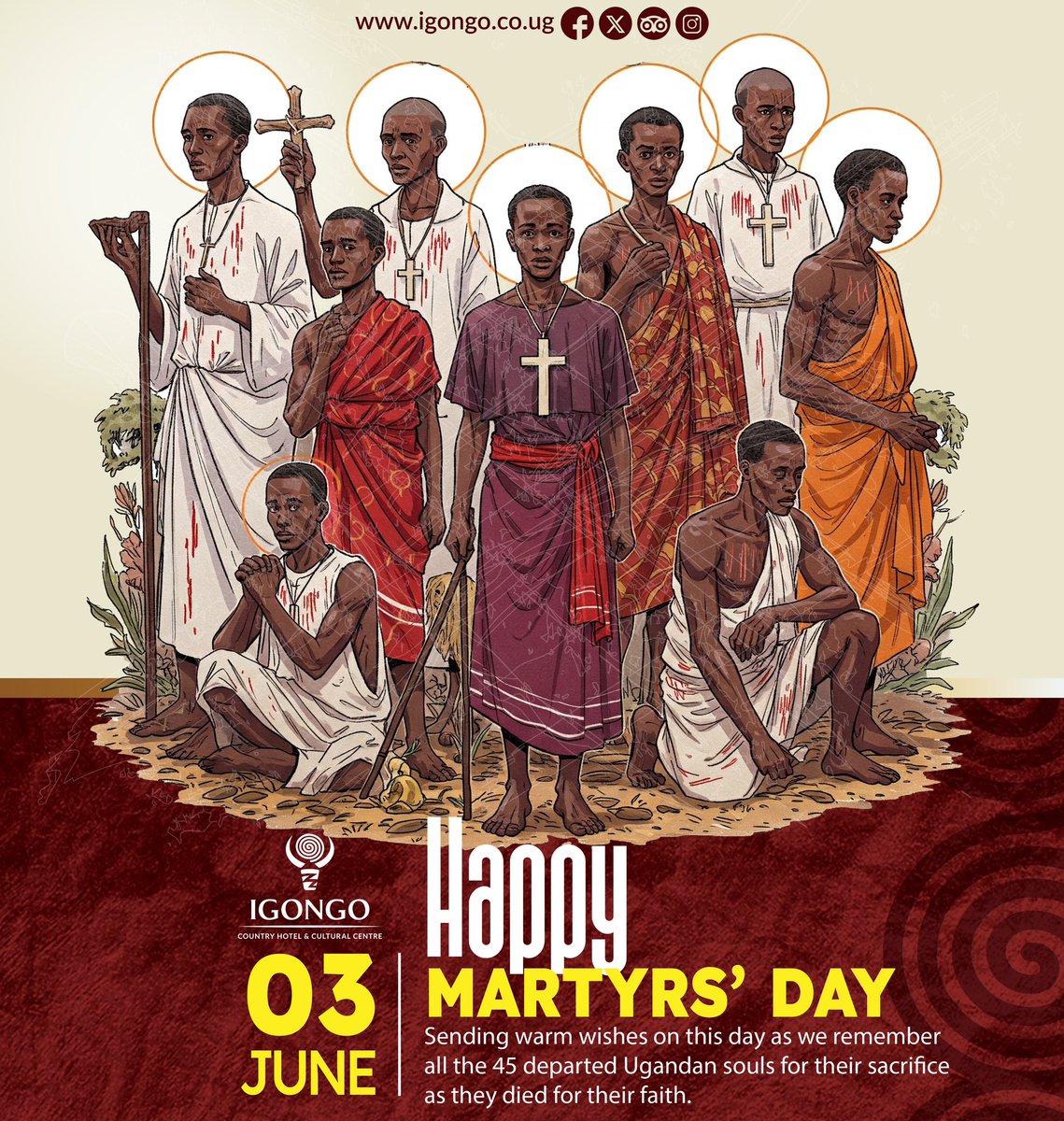 Today, we honor the courageous souls who fearlessly sacrificed for their beliefs!
Happy #martyrsday2025 
#VisitIgongo