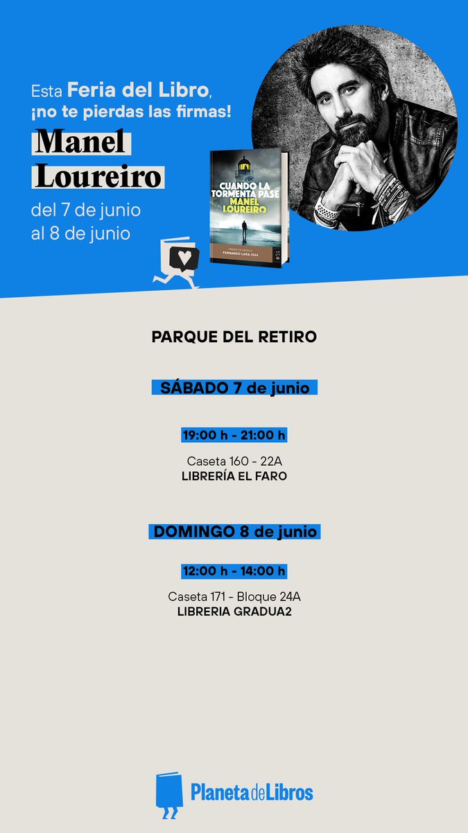Mis firmas para este fin de semana en la <a href="/FLMadrid/">Feria del Libro de Madrid</a>. Solo firmaré este finde y el siguiente , que después toca encierro intensivo con el próximo libro. Últimas oportunidades para sacar fotos, tirarme cacahuetes, llevarse una dedicatoria o contarme algún secreto. Venid!