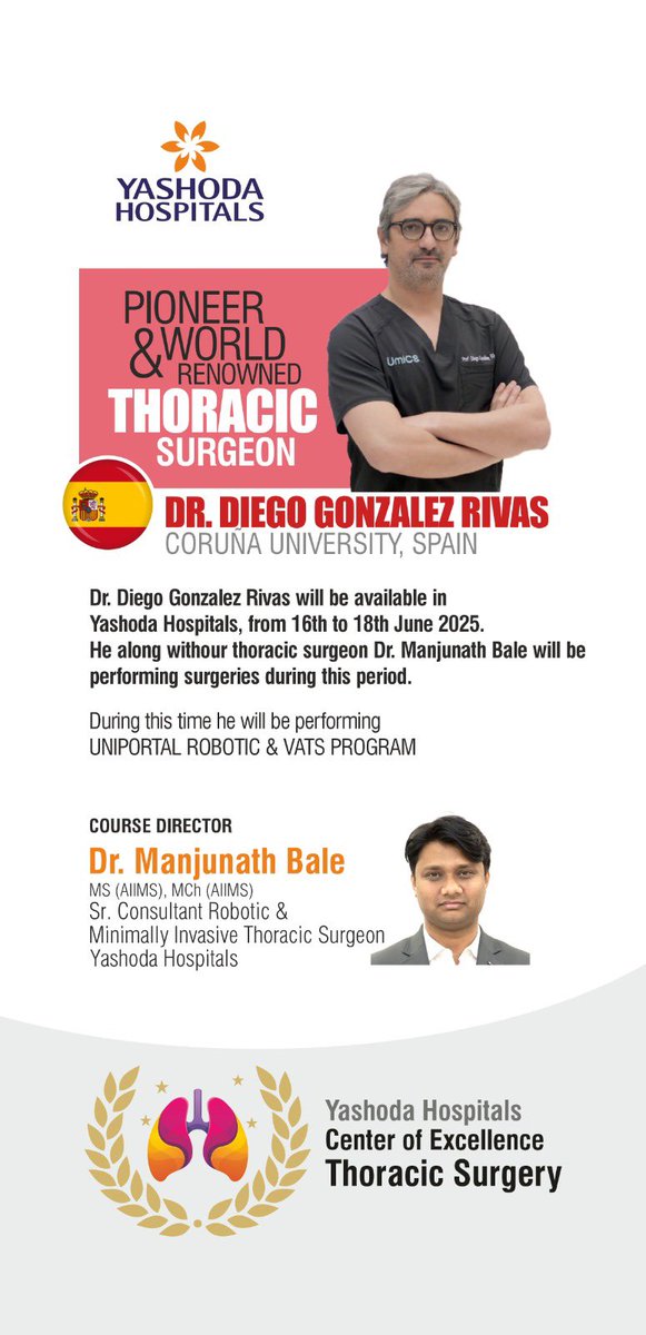 Everything ready for masterclass in UVATS and URATS in Hyderabad, India, from 16-18 June 2025