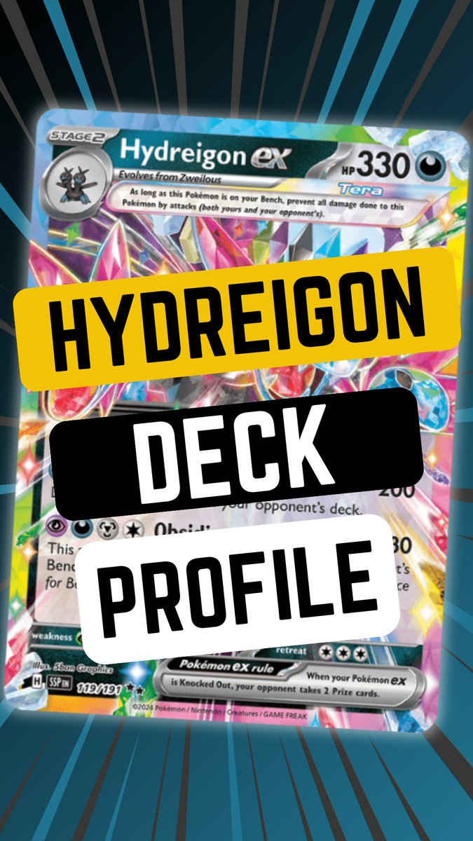 Hey trainers! A new video went live to showcase <a href="/alexandre_sole/">Alexandre Solé</a> 's Hydreigon ex deck profile that sets up every single time, and once it does it's unstoppable! 
Check out the link below ⬇