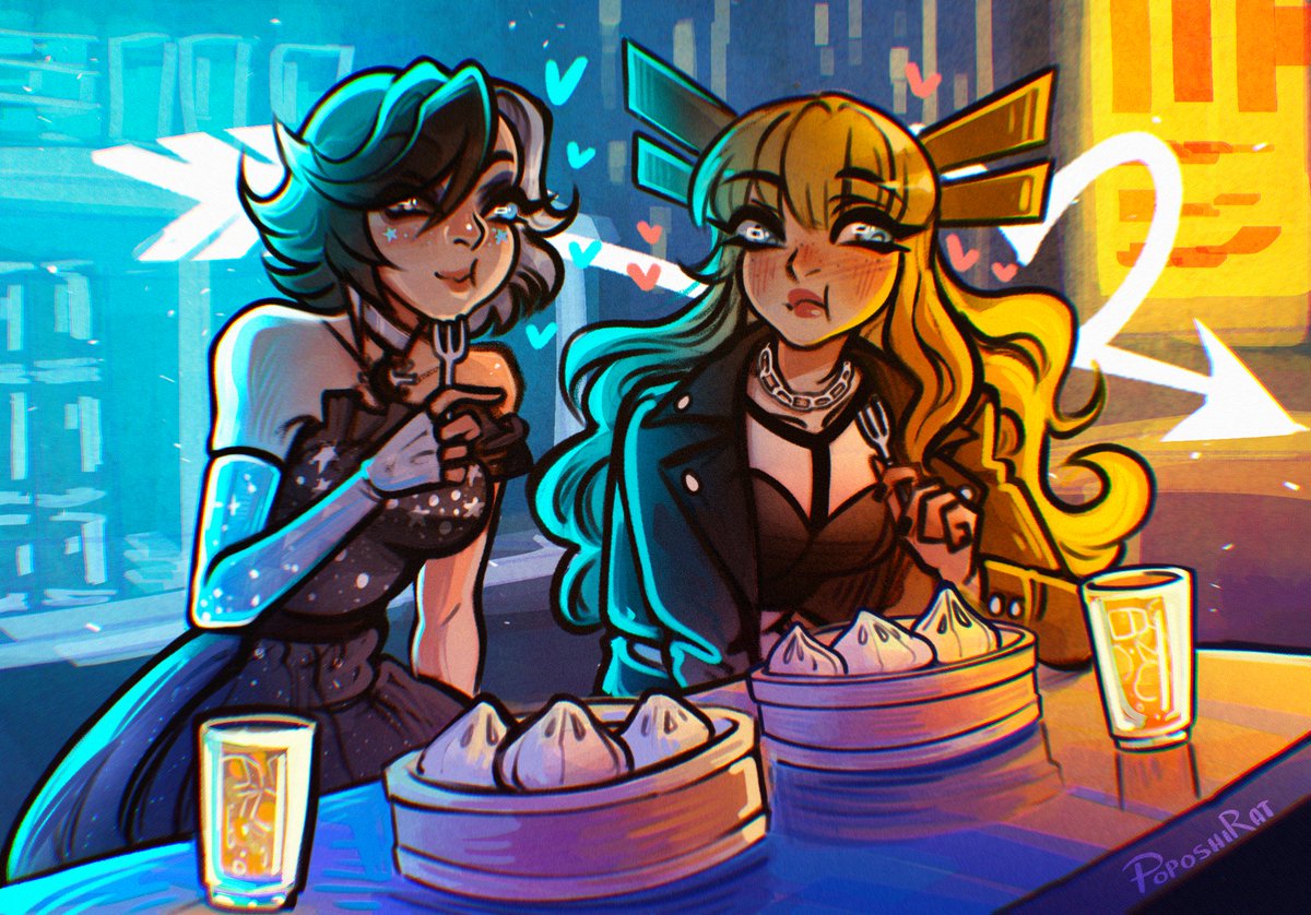 Magik &amp; Luna Romantic dinner ❄️

#MarvelRivals