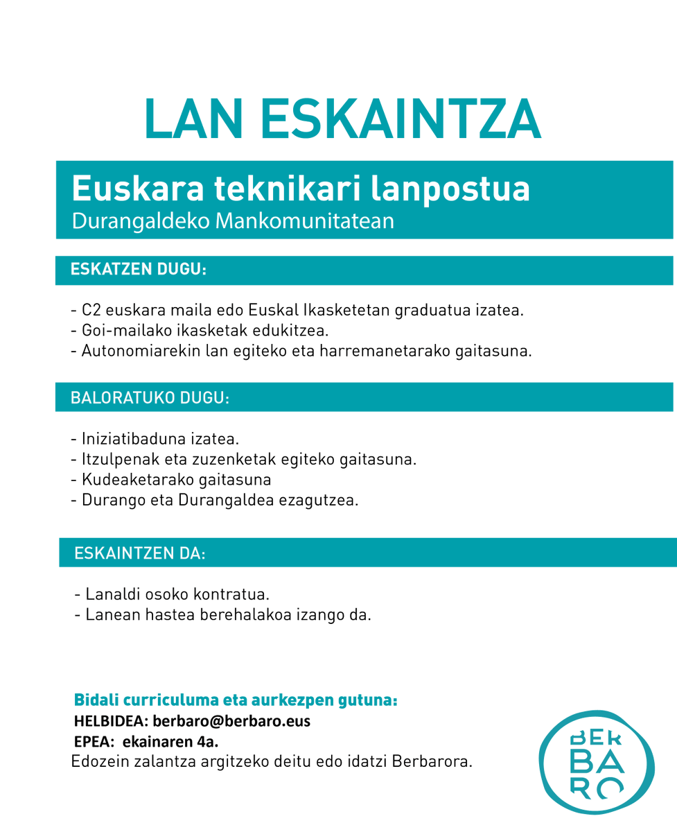 Curriculuma bidaltzeko azken eguna bihar da.