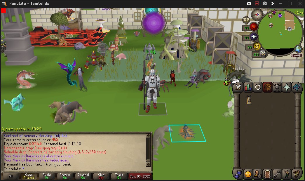 5/5 for radiant oathplate, don’t ask how many contracts of sensory clouding I used.