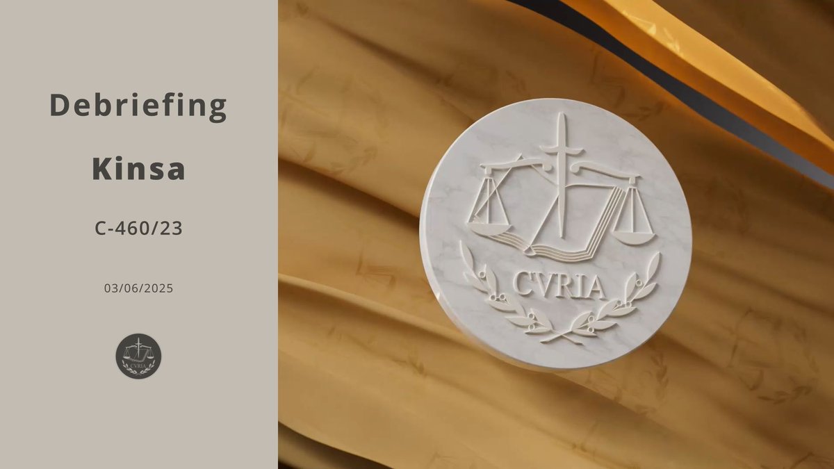 EUCourtPress's tweet image. ⚖️ The #ECJ ruled today in case C-460/23 Kinsa: can a parent be accused of facilitating illegal #immigration just for entering the #EU with their minor children?

📽️ The President of the Court explains the key points here 👉 curia.connectedviews.eu/embed/meeting/…