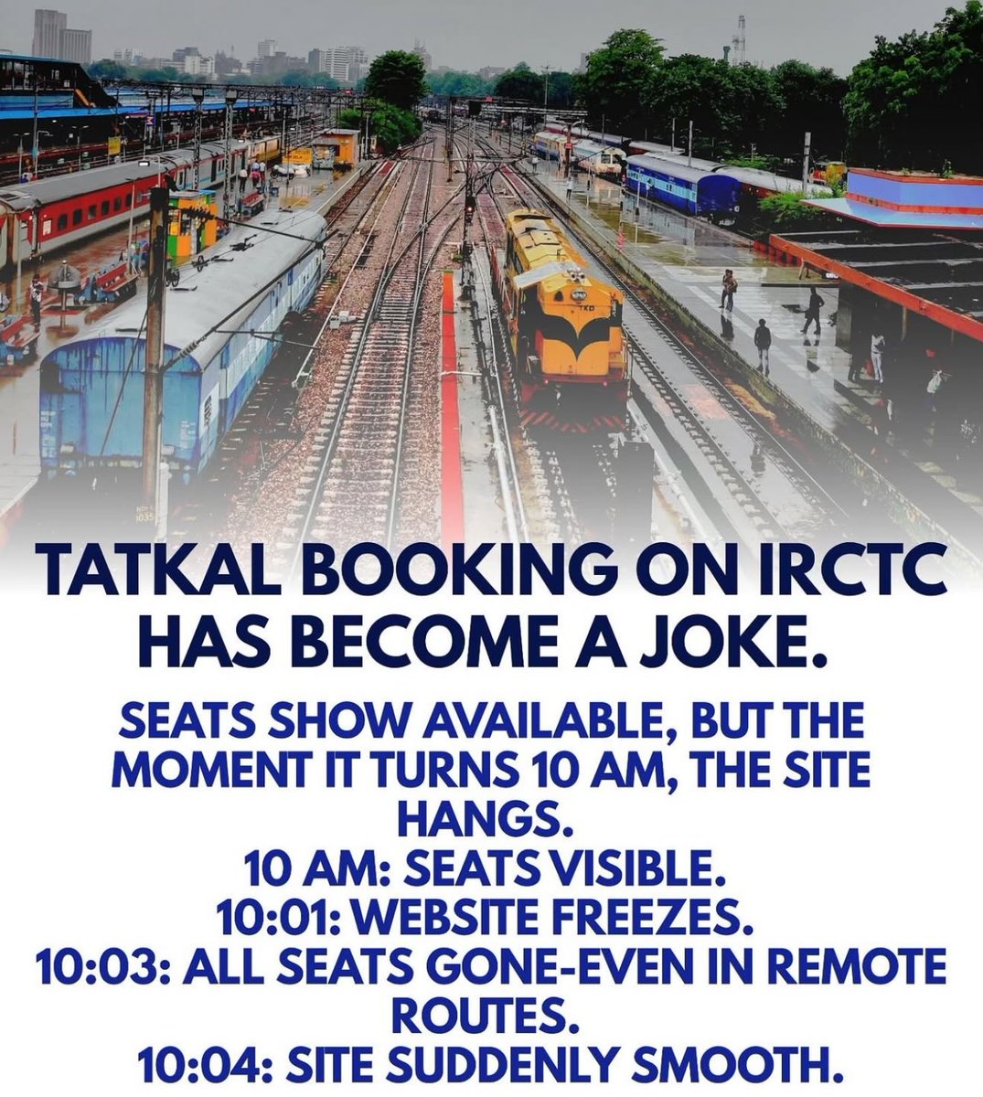 May be <a href="/AshwiniVaishnaw/">Ashwini Vaishnaw</a> and <a href="/RailMinIndia/">Ministry of Railways</a> is not aware of this issue.

If you also face this problem, its time to highlight it.

#Railway #irctc