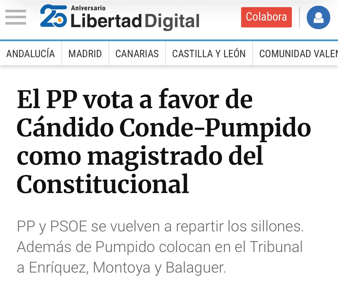 <a href="/IdiazAyuso/">Isabel Díaz Ayuso</a> El TC que vosotros auspiciasteis. Vuestra complicidad no hay performance ni dj que la tape.
