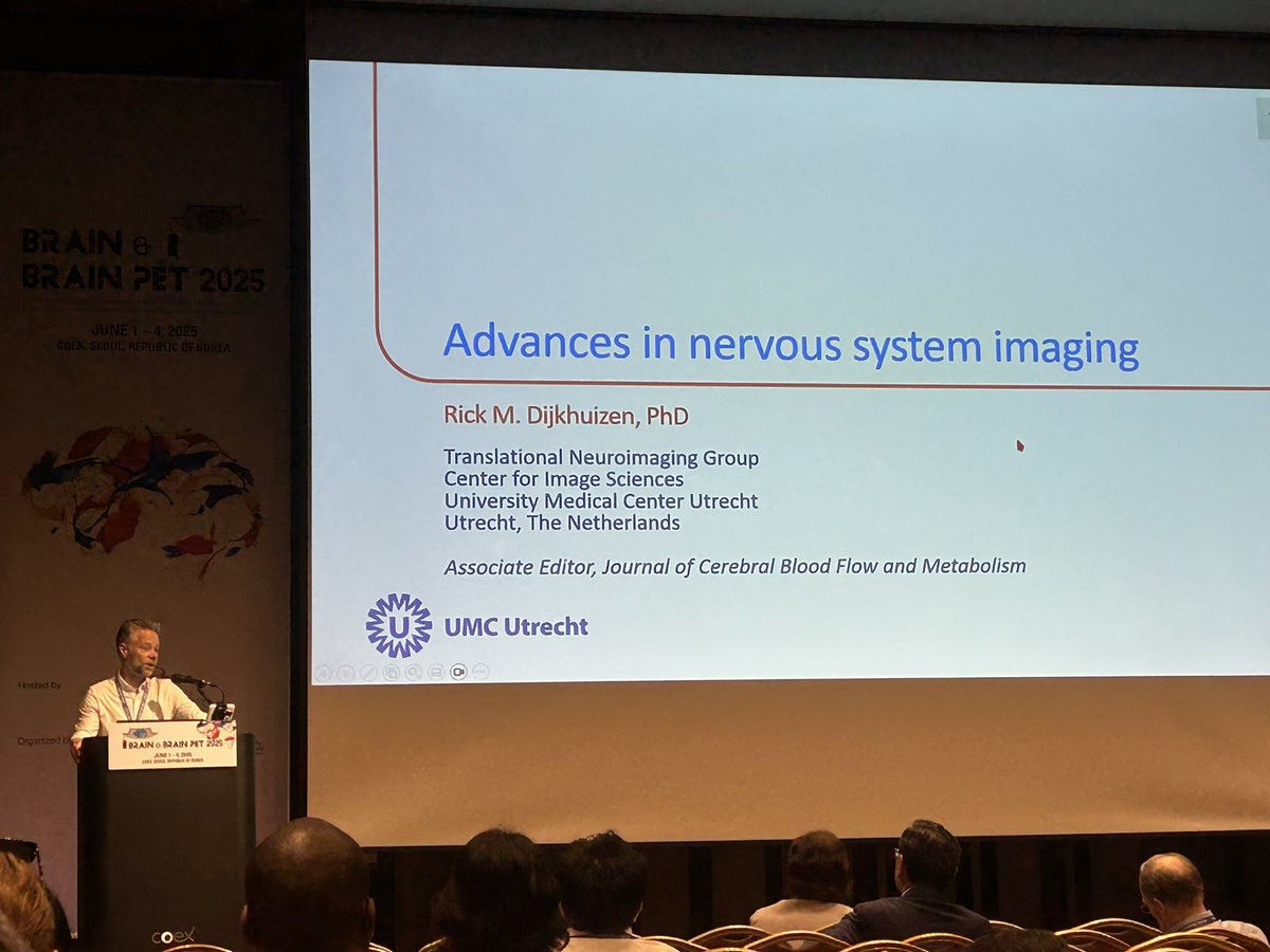 JCBFM (@_jcbfm) on Twitter photo 🧠 At the JCBFM Symposia, Guest Editor Rick Dijkhuizen announced for 2026 an upcoming special issue on Advances in Nervous System Imaging.
🔍 Details will be on our website
👉🏻don’t forget to follow us for the latest updates!
#NeuroImaging #BRAIN2025 <a href="/BRAINPET25/">Brain and Brain PET 2025</a> #ISCBFM 🧠 At the JCBFM Symposia, Guest Editor Rick Dijkhuizen announced for 2026 an upcoming special issue on Advances in Nervous System Imaging.
🔍 Details will be on our website
👉🏻don’t forget to follow us for the latest updates!
#NeuroImaging #BRAIN2025 <a href="/BRAINPET25/">Brain and Brain PET 2025</a> #ISCBFM