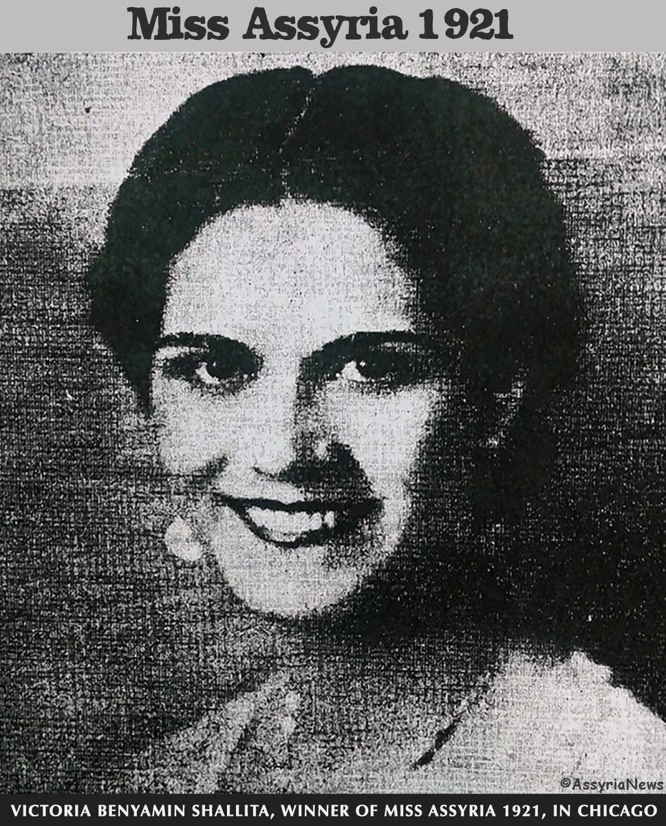 Victoria Benyamin Shallita, winner of Miss Assyria 1921, in Chicago.

#MissAssyria1921 #MissAssyria #Assyria #Assyrian #Chicago #VictoriaBenyaminShalita