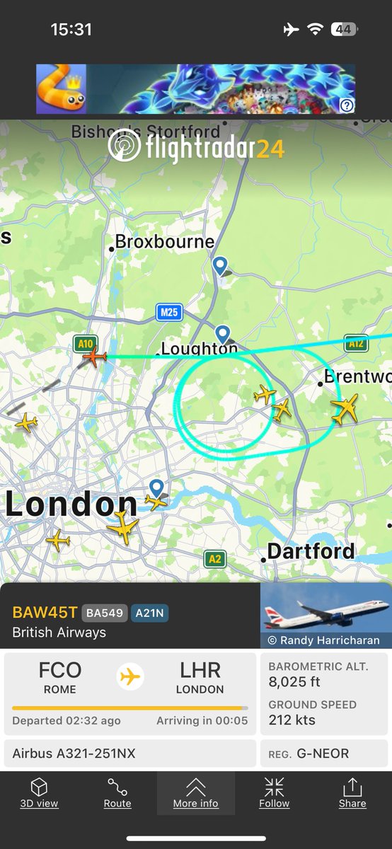 TonyDuckhouse's tweet photo. @flightradar24 Last week in low cloud https://t.co/5g0VdagYbJ