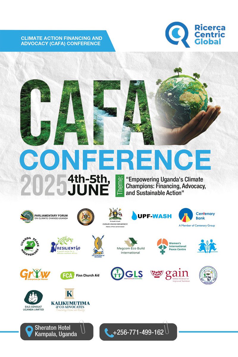 The #CAFA2025 Conference happening from tomorrow 4th June to 5th June will aim at;

• Facilitating access to climate finance for mitigation and adaptation projects.

#ClimateFinance #ClimateAdvocacy
