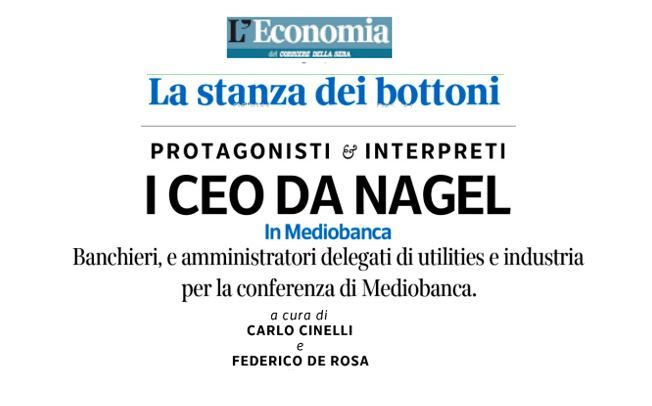 mediobanca's tweet photo. #MBPress - Il 17 e il 18 giugno riparte la #Mediobanca Italian CEO Conference. Gli amministratori delegati delle maggiori società quotate italiane incontrano investitori italiani e stranieri appartenenti alle principali case di investimento

#MBItalianCEOConference https://t.co/3Sq7hH1hOh