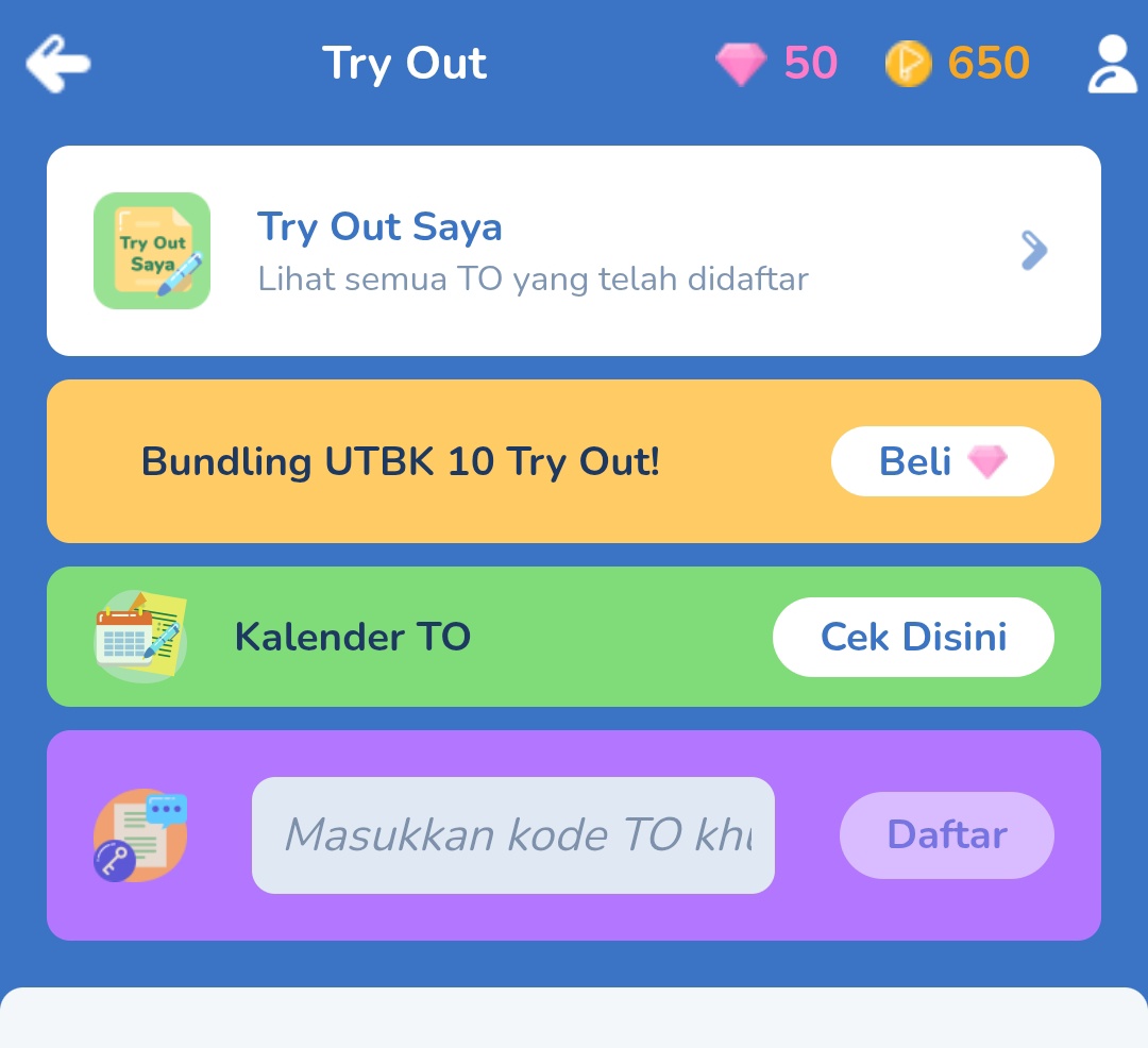 as mandiri tryouts r rolling out, aku mau giveaway 50 diamonds mipy!! boleh juga buat akt 26!!

just leave a ❤️ and rt, I'll random pick a winner on June 5th!

Semoga membantu buat para pejuang PTN yaa 🫶🏻
