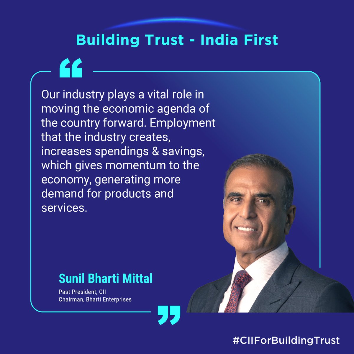 “In a world short on certainty, trust is a strategic advantage. India must lead not just in growth, but in credibility. That’s our soft power—and our strongest pitch to the world.”
#CIIForBuildingTrust