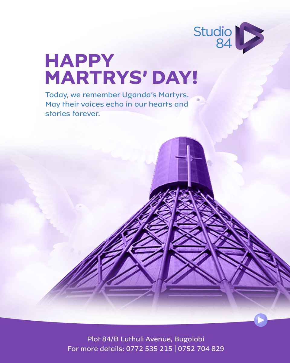 Today, we remember Uganda’s Martyrs.
May their voices echo in our hearts and stories forever. 🇺🇬🕊️

#UgandaMartyrsDay #MartyrsDay2025 #LegacyLivesOn #Uganda #Faith