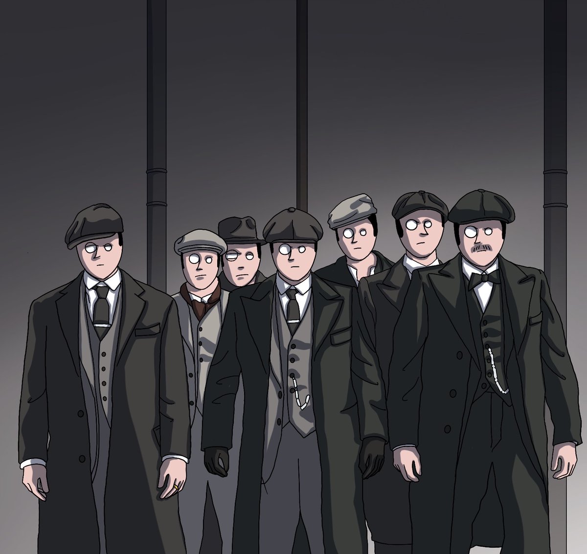 Me and the lads, ready to bash some heads in